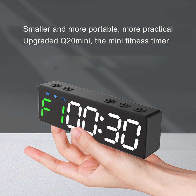 Gym Timer Portable Workout Interval Timer Fitness Clock Large Digital