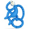 Mordedera para Bebé MatchStick Mini Monkey Mordedor, Azul (Blue), 10