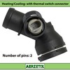 AERZETIX - C67181 - Coolant flange with gasket, sensor and
