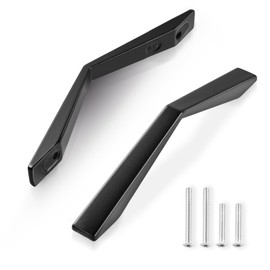 Niviy Pack of 10 Black Stainless Steel Kitchen Cupboard Handles, 96mm Kitchen Door Handles, Furniture Cabinet Knobs Wardrobe Drawer Pulls