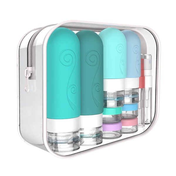 16 Pack Travel Bottles Set for Toiletries, TSA Approved Travel