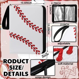 MotiMind Baseball Card Binder 120 Pockets Trading Card Binder with Sleeves, Baseball Card Binder Trading Card Albums Sports Card Binder Collectible Fits Cards with 30 Removable Sleeves