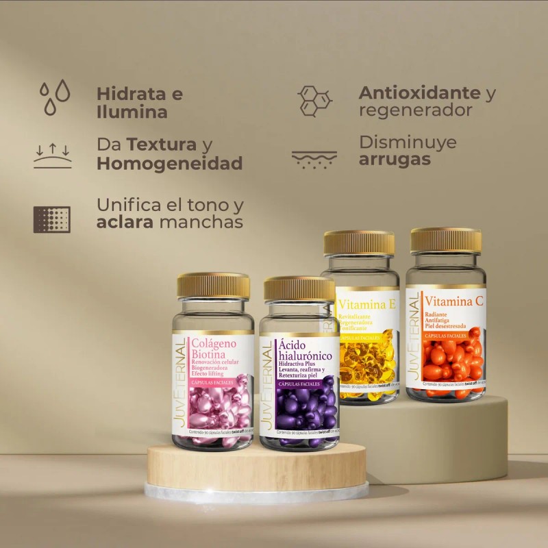 Kit De Cápsulas Faciales Juveternal Tipo de piel Mixta