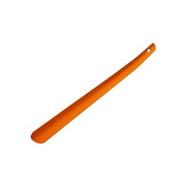 Kaps Finest Shoe Horn Boot Horn for Men and Women, Colourful, Durable Metal, Long Handled, Many Colours (orange)