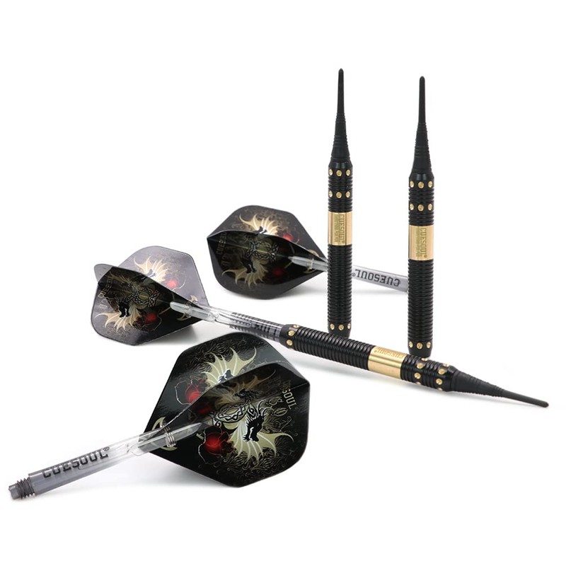 Cuesoul Dragon deluxe soft darts set, with luxury case, 16