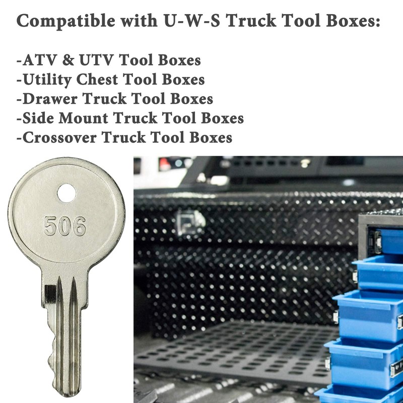 4-Pack CH506 Replacement Keys for Truck Tool Box RV Compartment