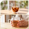 Patelai Glass Coffee Mugs Set of 6, 16 oz Clear