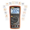 Digital Multimeter with Automatic Range Selection - Backlit Counter, Multi-Tester,