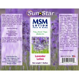MSM Lavender Lotion (Lavender, 1 Gal)