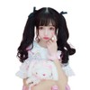 Cute Princess Ponytail Wig, Women's Point Wig, Long Curl, Twin-Tail