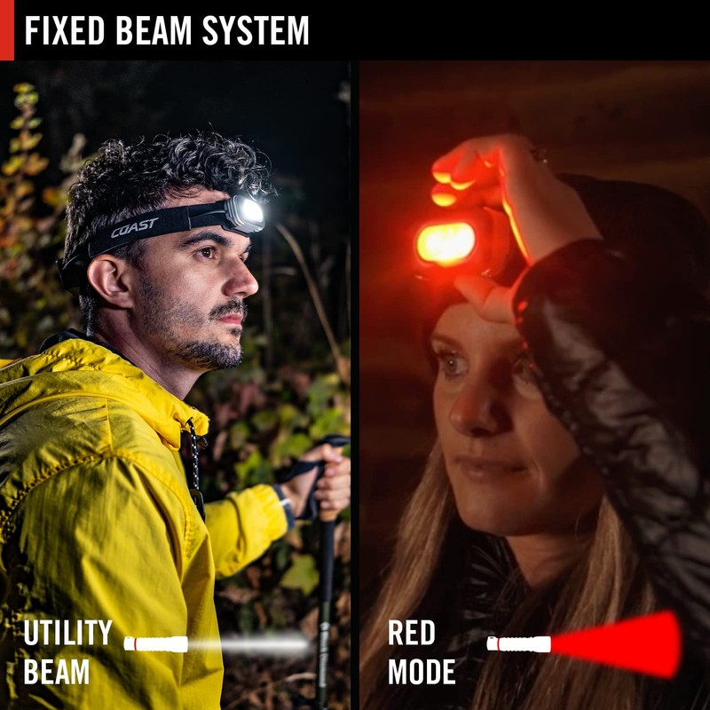Coast RL10 560 Lumen Dual Color LED Headlamp with Flood