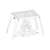 FENNEK Klapprost | Very Compact | for Grilling Over Hobos,
