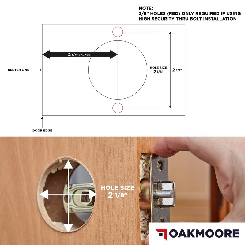 OAKMOORE Commercial Door Handle Locks | Heavy Duty Keyed Entry