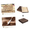 TEHAUX 1pc Retro Wooden Desktop Drawer Organizer Solid Wood Storage