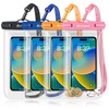 Rynapac 4Pack Large Waterproof Phone Pouch Bag - 8.5-inch Universal