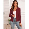 ZAFUL Women Long Sleeve Polo Sweater V Neck Button Down