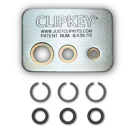 Just Clips - 1/2" Snap Rings & O-rings for cordless & air impact wrenches including IR, CP & all major brands. Includes the ClipKey, Snap Ring Installation Tool (3 snap rings & 3 o-rings)