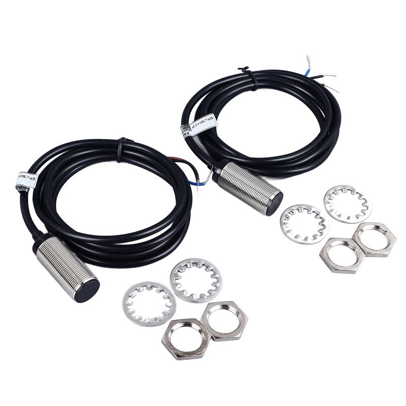 2 Pcs Inductive Proximity Sensor 4mm Detecting Distance DC 3