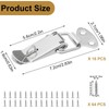 Spring Loaded Toggle Latch, 16PCS Latch with Lock Hole 56