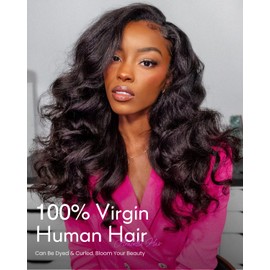 Arabella 5x6 Ready to Go Glueless Wigs Human Hair 230% Density Lace Front Wigs 12A Human Hair Pre Cut Lace Wigs Pre Plucked Bleached Knots New Body Wave Wig Human hair (18inch, 5x6 New Body Wave Wig)