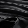 Ersmak Black Satin Fabric by The Yard, 60" Wide Shiny