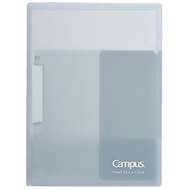 Kokuyo Campus Easy to Review Print File, A4, Gray F-CE755M, Set of 5