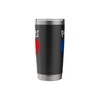 France Flag Heart Poitiers City Stainless Steel Insulated Tumbler