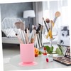 Mikinona 2pcs Ergonomic Makeup Brush Pen Holder Suction Cup Desk