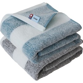 imaa Imabari Towel, Certified Towel, Bath Towel, 23.6 x 47.2 inches (60 x 120 cm), Made in Japan, Antibacterial, Odor Resistant, Cotton, Bamboo Rayon, Bamboo Fiber, Vacuum Compressed Pack, Brown x