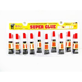 Boli Super Glue Adhesive Bonding Glues 10 Pack Plastic Rubber Wood Metal Adhesives Pc
