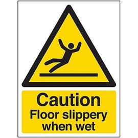 Eco Friendly Warning General - Caution Floor Slippery When Wet - 150 X 200mm