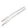 Lilware Braided Nylon Transparent PVC Jacket 1M Aux Audio Cable