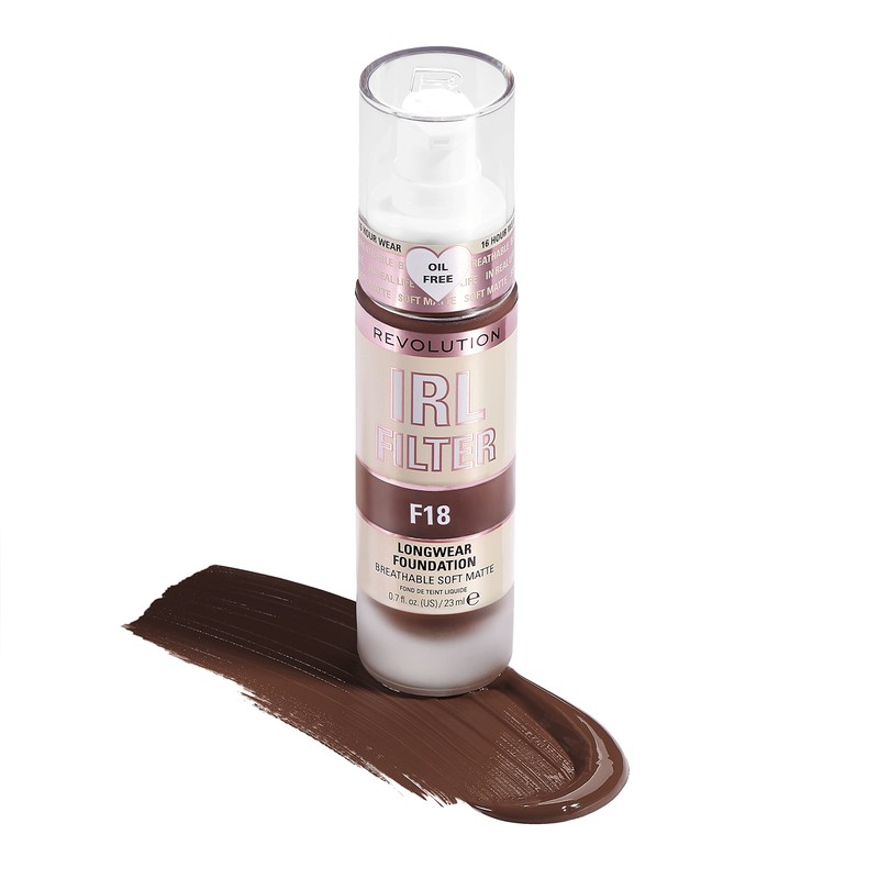 Makeup Revolution, IRL Filter Longwear Foundation, Medium to Full Coverage,