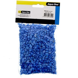 Aquarium Gravel Betta Metallic Blue 350g Fish Tank Decoration 12235 Aqua One