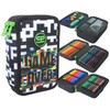 CoolPack XXL Pencil Case 3-Compartment School Pencil Case Triple Pencil