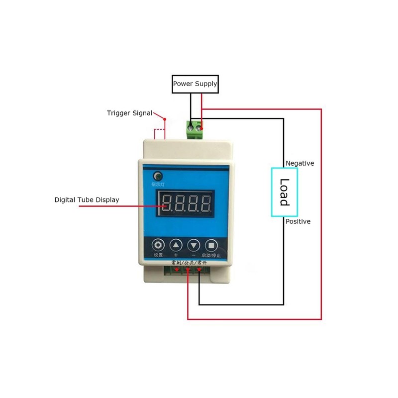 Time Delay Relay Timer Controller Adjustable Control Switch 30A for
