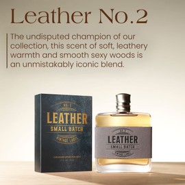 Tru Fragrance Beauty Tru Western Leather #2 Small Batch Men's Cologne, 3.4 fl oz (100 ml) - Confident, Sexy, Modern