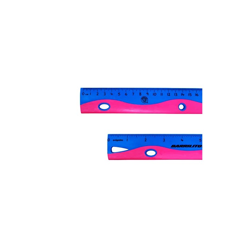 REGLA DE PLASTICO BARRILITO 8199RPF 30 CENTIMETROS FLEXIBLE