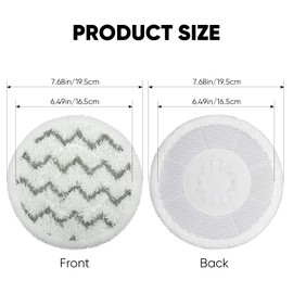 Zafolia Upgraded 4-Pack S7000 Pads Replacement Steam Mop Pads Compatible with Shark S7000AMZ S7001 S7001TGT S7000 Series Mop Pads, Steam & Scrub All-in-One Scrubbing