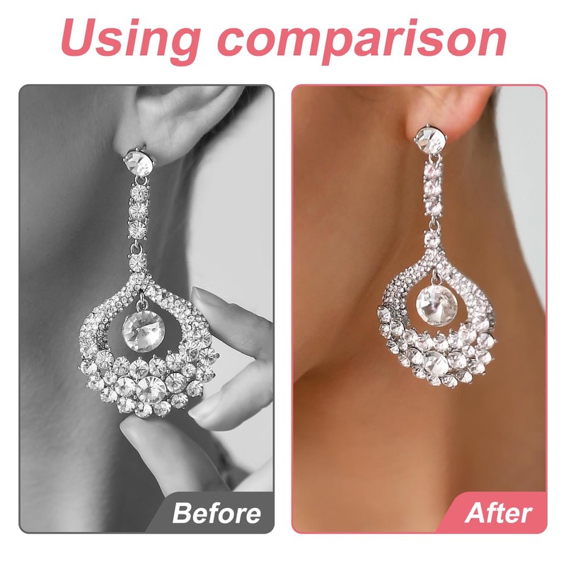 4pcs Earring Backs for Droopy Ears, Copper Earring Lifters Backs