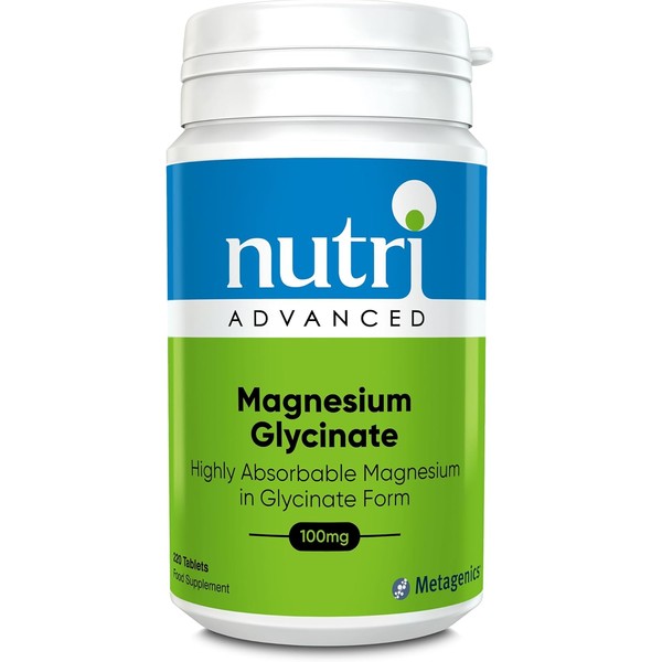 Nutri Advanced Magnesium Glycinate 100mg High Strength Supplement - Sleep