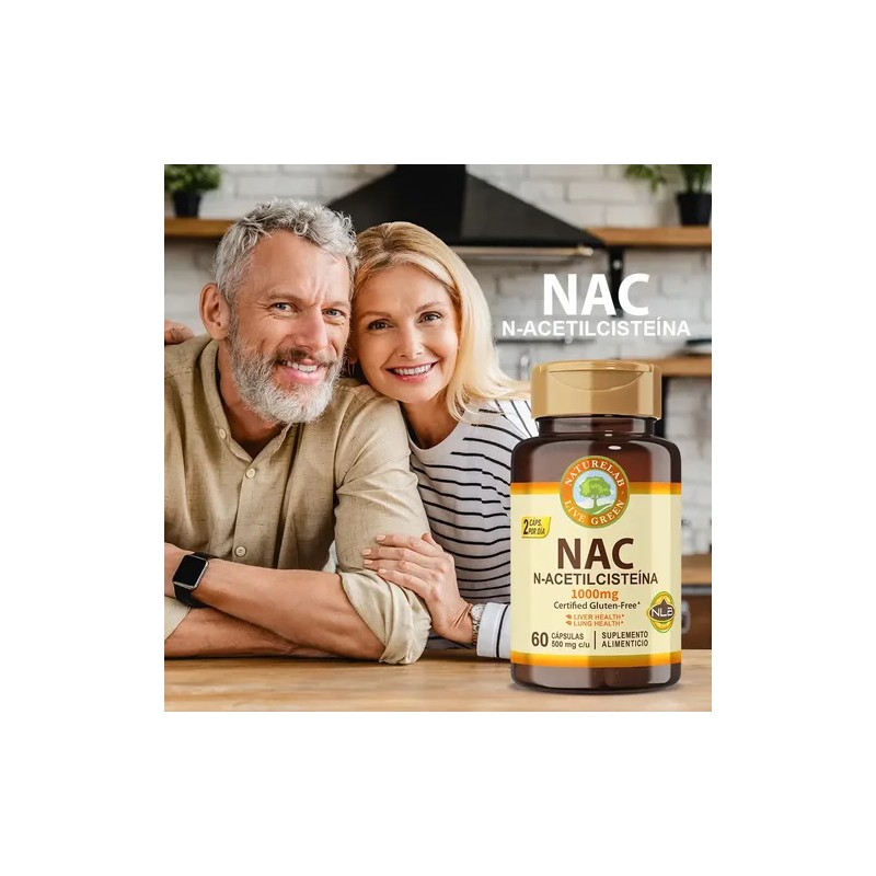Nac N-acetil-cisteina 1000 Mg Naturelab Vegano 60 Caps Sfn