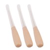 Eowpower 3 Pieces Wooden Handle Leather Drillable Stitching Sewing Awl