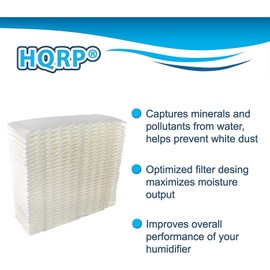 HQRP 2-pack 1043 Wick Filter Replacement for Essick Air AIRCARE EP9 EP9R 800 series Humidifiers