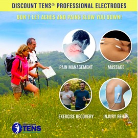 Discount TENS Wired Electrodes – 2"x2" HealthMateForever Compatible Replacement Pads, 20-Pack Premium Self-Adhesive TENS Unit Electrodes for Pain Relief, Therapy, Recovery & Muscle Stimulation