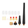 Welding Torch Accessories Kit Glass Cup Nozzle Tungsten Clamp Kit