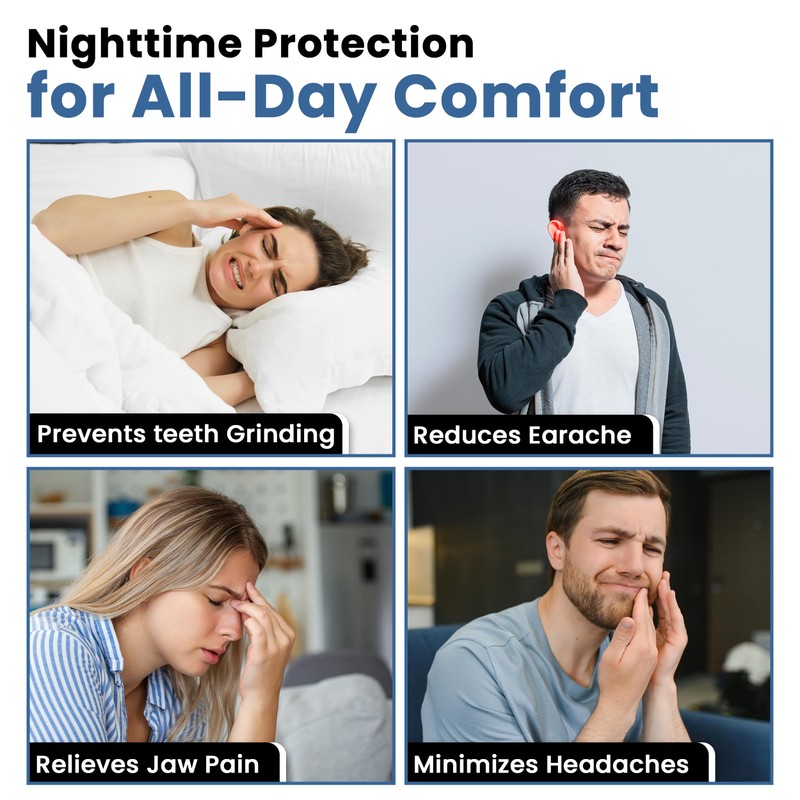 Mouth Guard for Grinding Teeth - 4 Pack, Thin and