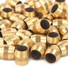 LTWFITTING 1/8-Inch Brass Compression Sleeves Ferrels,Brass Compression Fitting(Pack of 50)