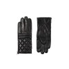 AllSaints Mens Moto Quilt Leather Gloves, Glove Set for Cold