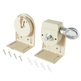 Lihopefe - Soporte de instalación de persianas enrollables, piezas de repuesto para parasol, kit de manivela inalámbrica, para parasol ex...